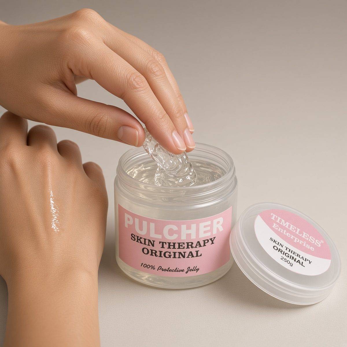 Applying Pulcher Protective Jelly